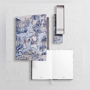 Dior Beauty SEALED Gift Set Notebook Pencils Around The World Stationary Set